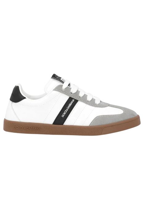 Kids white sneakers with laces DOLCE E GABBANA | DA5226/MABIANCO